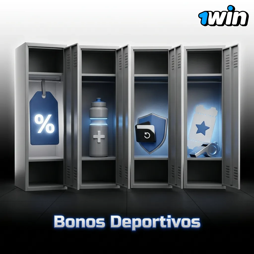 Sports betting bonuses interface showing welcome offer, weekly free bet, cashback, combo bonus, and esports promotions in Chile