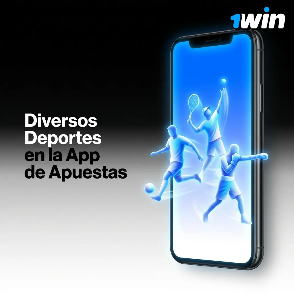 App de apuestas deportivas mostrando múltiples opciones: fútbol, baloncesto, tenis, eSports y más deportes en vivo.