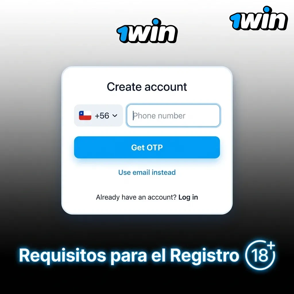 Registration requirements page showing age verification, account limits, and identity documentation rules for Chilean users