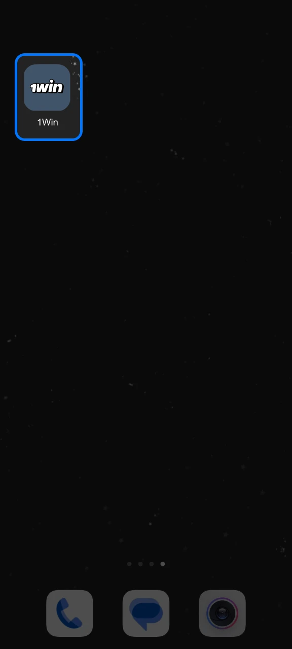 Abre tu aplicación 1win para Android y disfruta del juego.