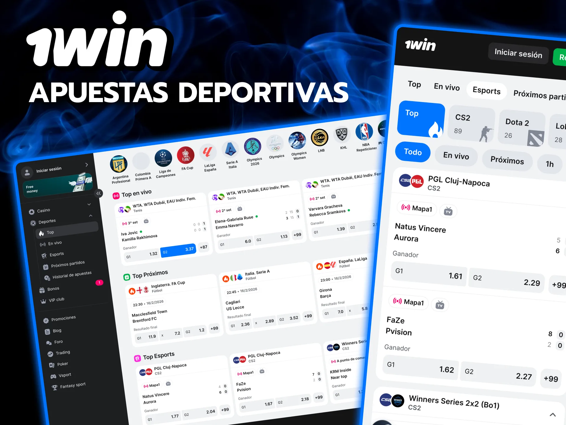 1win ofrece cuotas rápidas en fútbol, tenis y más deportes.