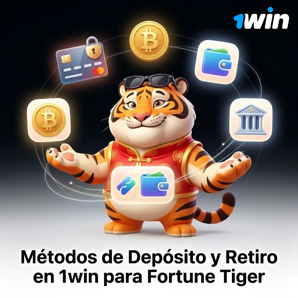Métodos de depósito y retiro en 1win Chile para Fortune Tiger: Webpay, Khipu, VISA y más opciones locales