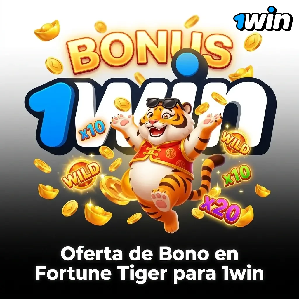Bono de bienvenida 1win para Fortune Tiger: hasta 500% en 4 depósitos y 500 giros gratis en CLP