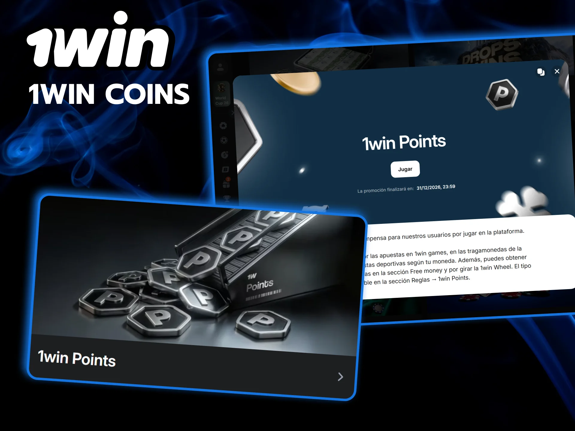 Consigue valiosas monedas 1win en cada partida y cámbialas por fantásticos bonos.