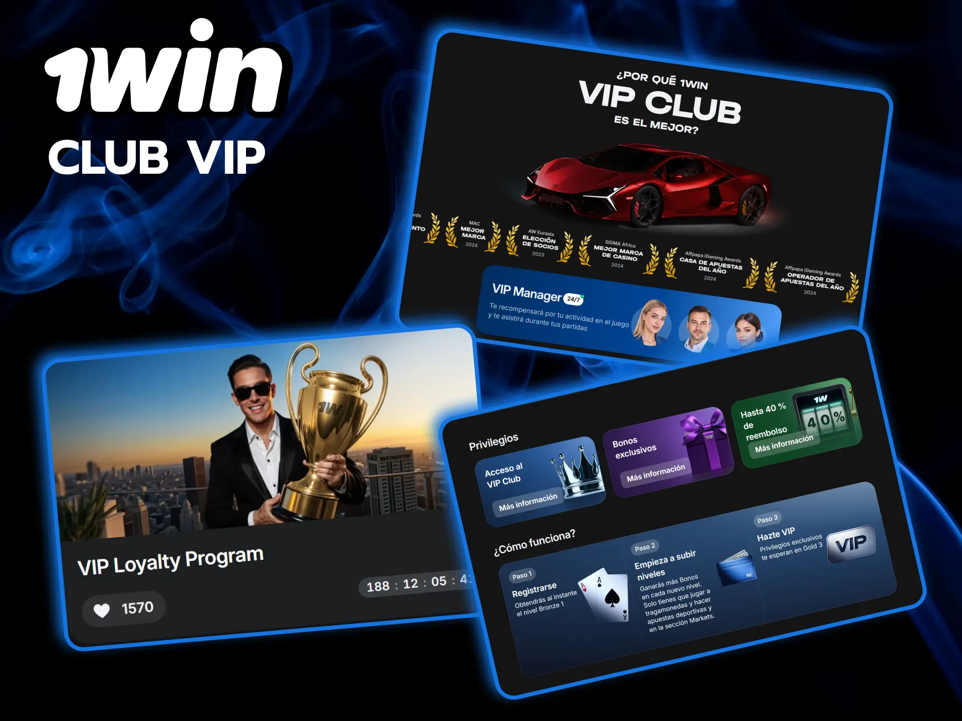 Aprovecha los privilegios y las recompensas exclusivas uniéndote al prestigioso Club VIP de 1win.