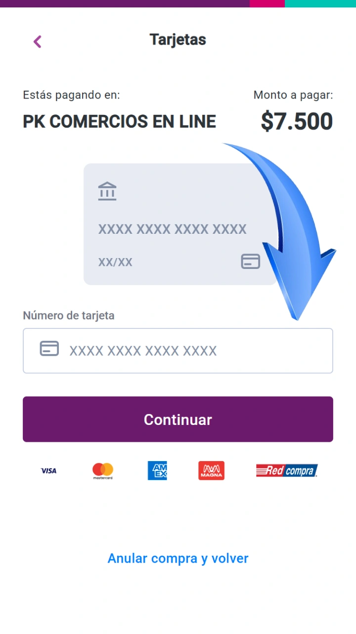 Para recargar tu cuenta de 1win, introduce los datos de tu tarjeta de forma segura.