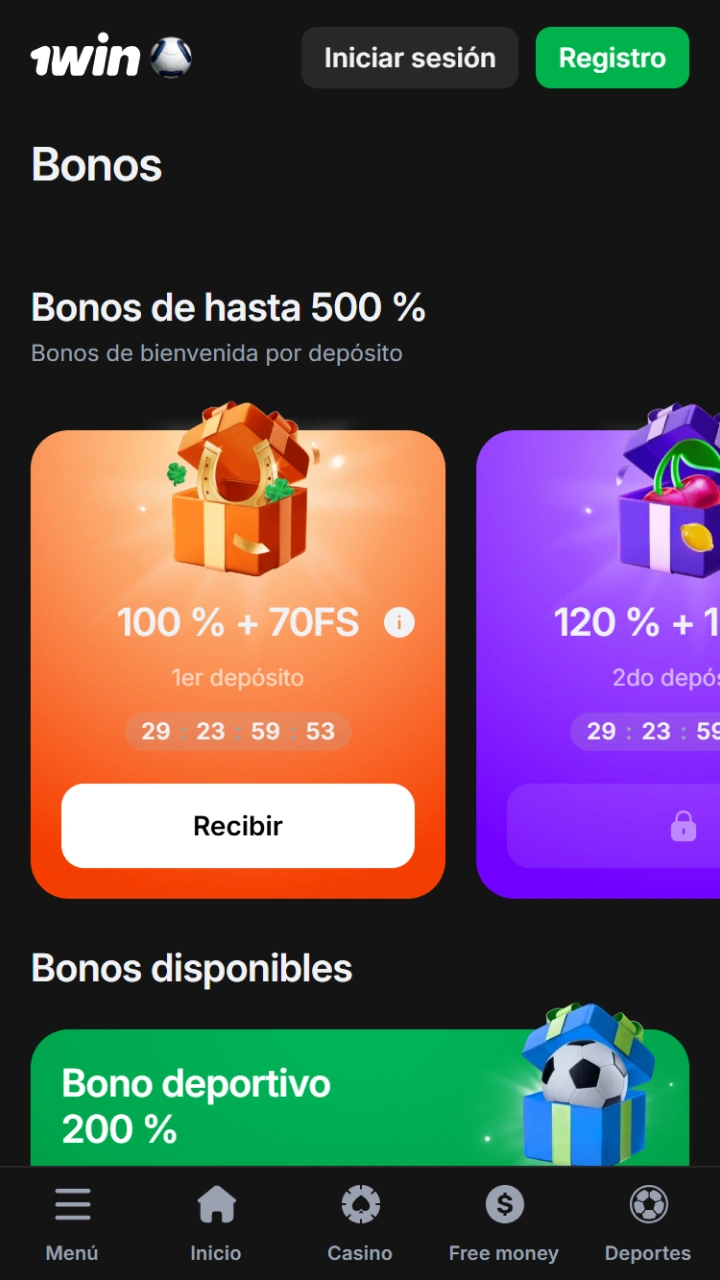 Aprovecha el increíble bono de bienvenida de 1win para aumentar tus apuestas en Crazy Time.