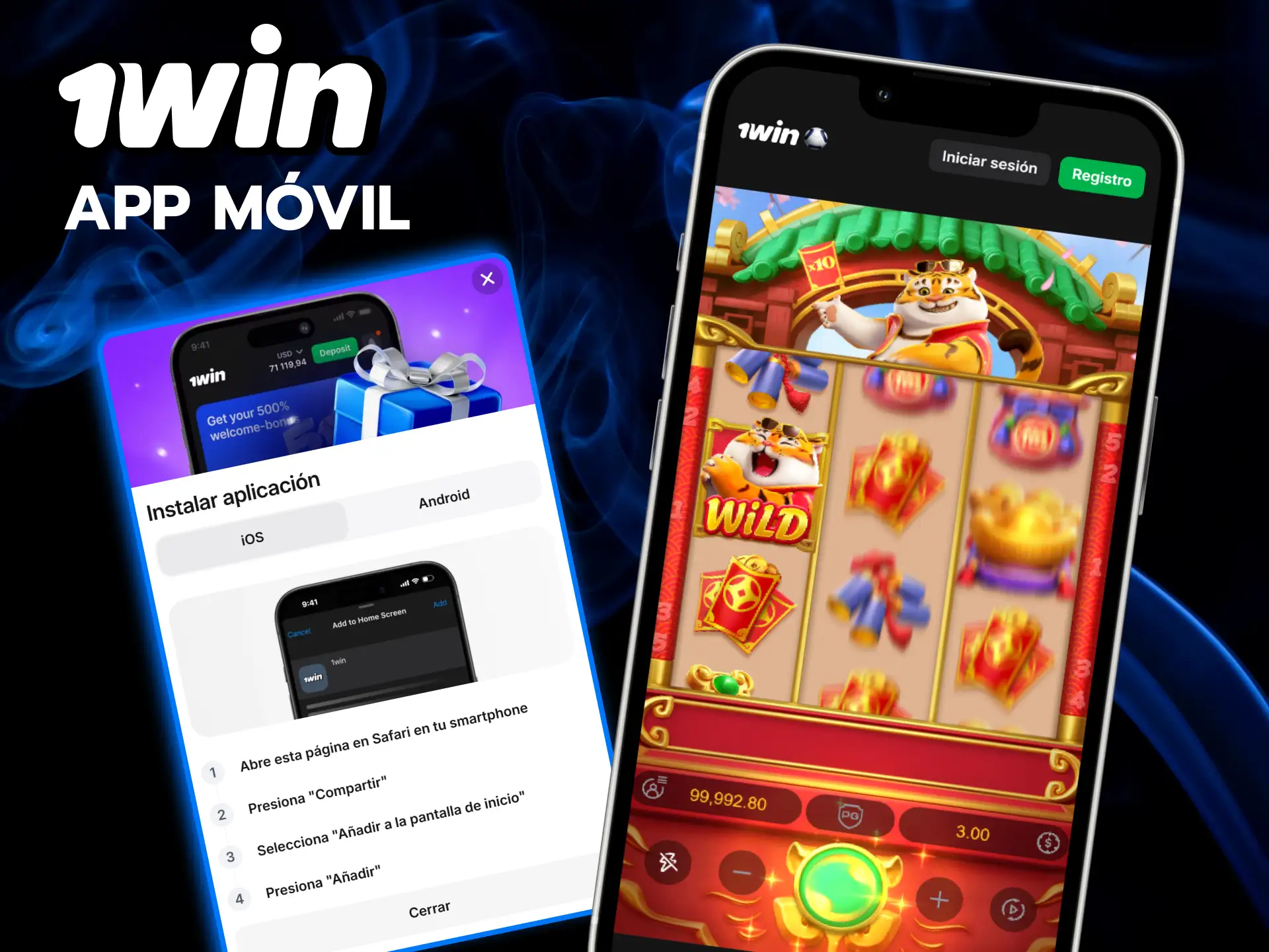 Lleva contigo el emocionante juego Fortune Tiger a donde quiera que vayas con la aplicación oficial de 1win.
