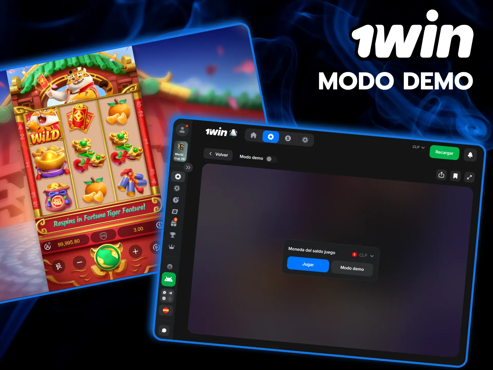 Prueba el modo demo gratuito de Fortune Tiger sin riesgo de perder dinero en 1win.