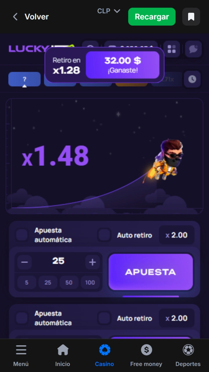 Empieza a jugar a Lucky Jet en 1win y aumenta rápidamente tus ganancias.