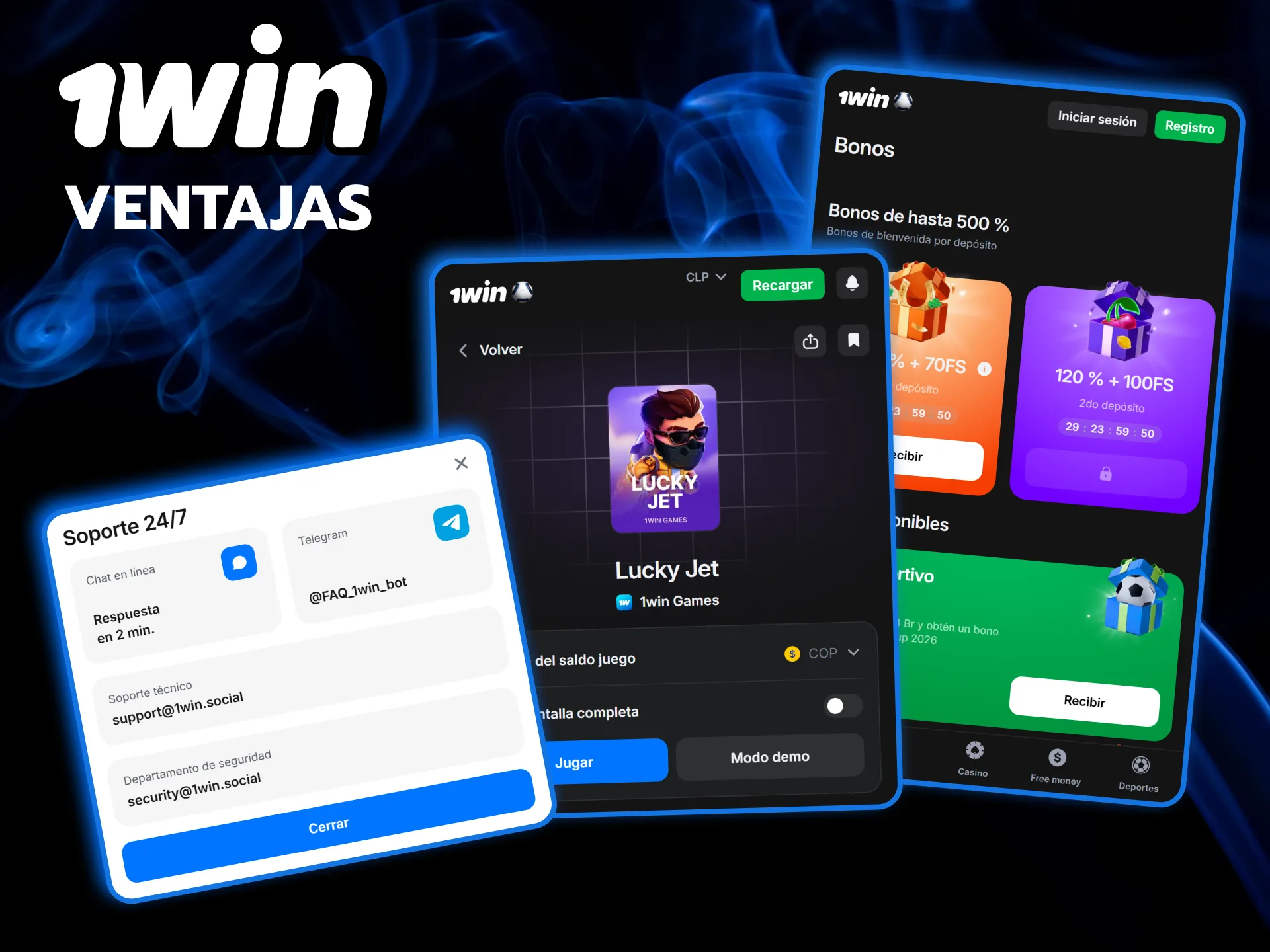 Aprovecha las increíbles ventajas que 1win te ofrece al jugar a Lucky Jet.