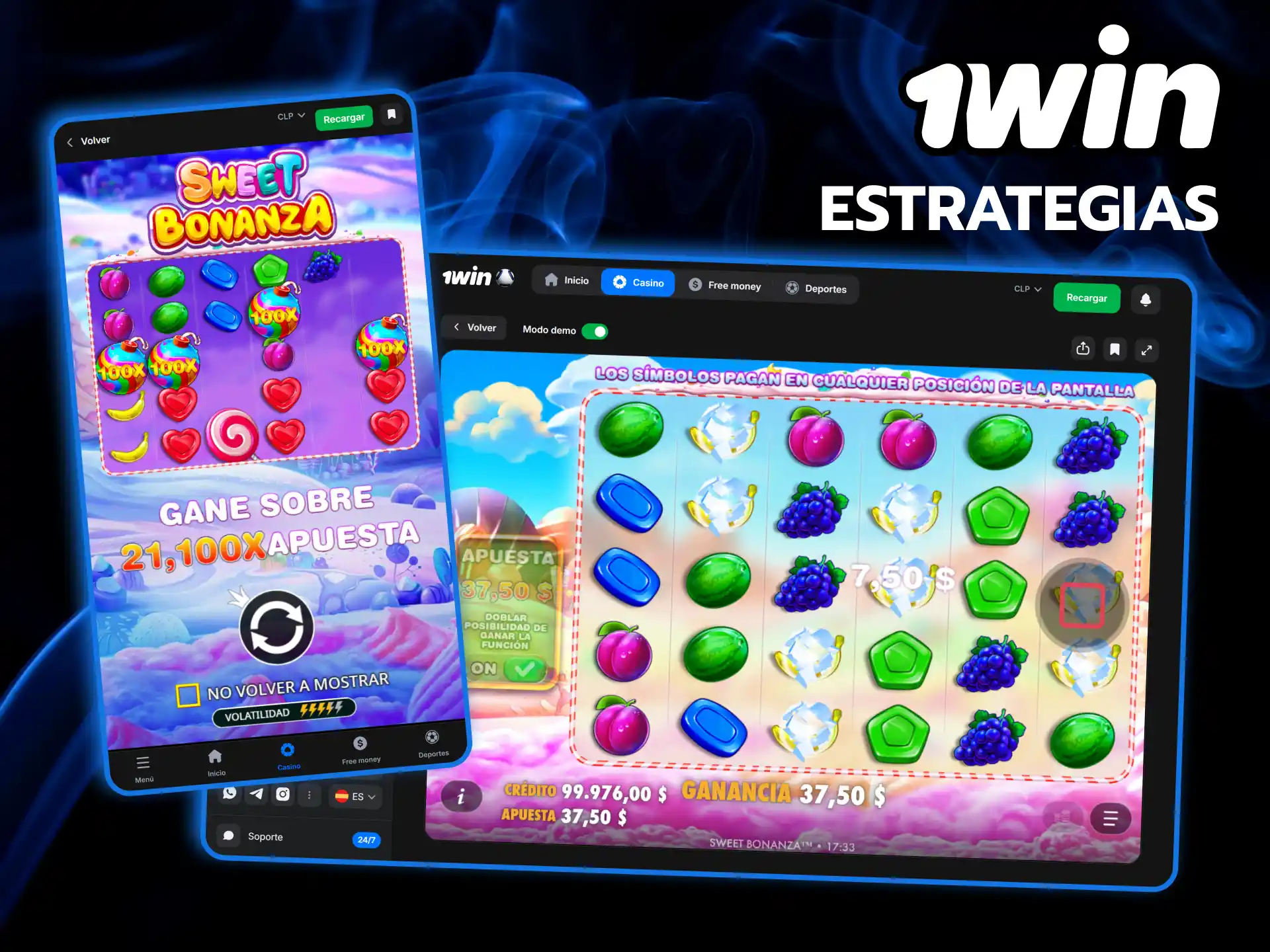 Aplica las mejores estrategias en Sweet Bonanza y multiplica todas tus ganancias con 1win.
